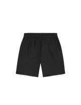 Drawstring Linen Shorts - Black - BLVD