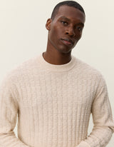 Gustav Squared Structure Knit - Light Sand