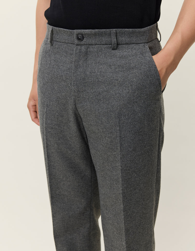 Como Mouliné Slacks - Grey