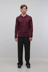 Reynolds Long Sleeve Polo - Fig - BLVD