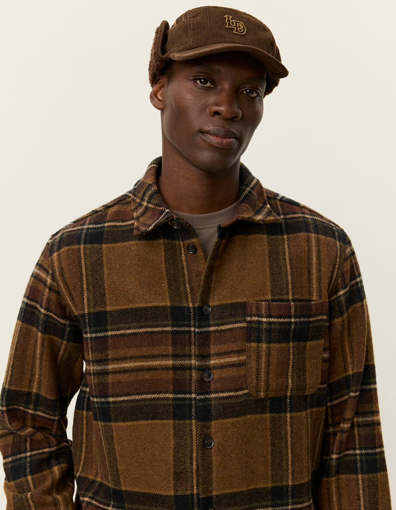 Kaleb Check Overshirt - Monk's Robe