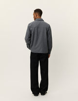 Layton Mouliné Overshirt - Grey