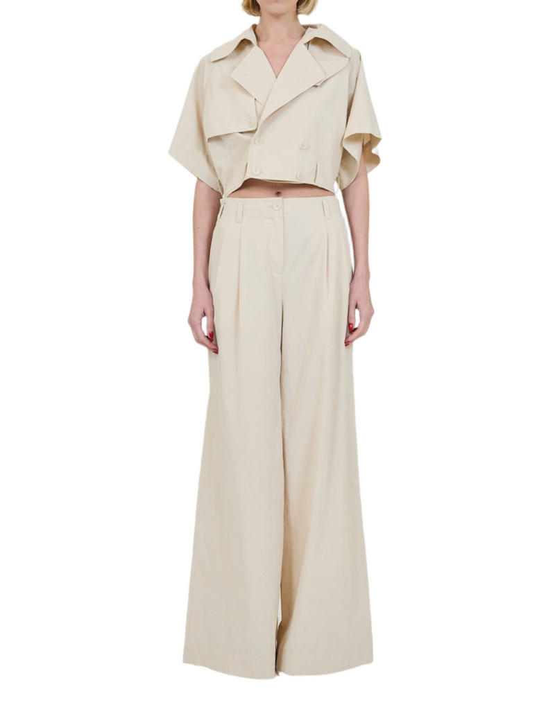 Axel Linen Top - Sand