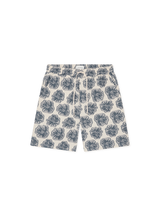 Dahlia Jacquard Shorts - Dark Denim - BLVD