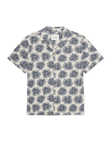Dahlia Jacquard SS Shirt - Dark Denim - BLVD