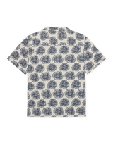Dahlia Jacquard SS Shirt - Dark Denim - BLVD