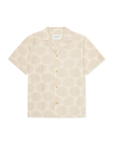 Dahlia Jacquard SS Shirt - Sand - BLVD