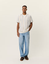 Lawson Stripe SS Shirt - Eggnog - BLVD