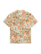 Palm AOP SS Shirt - Sienna Orange - BLVD