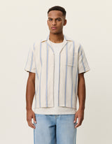 Lawson Stripe SS Shirt - Eggnog - BLVD