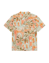 Palm AOP SS Shirt - Sienna Orange - BLVD