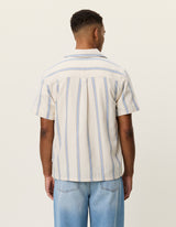 Lawson Stripe SS Shirt - Eggnog - BLVD