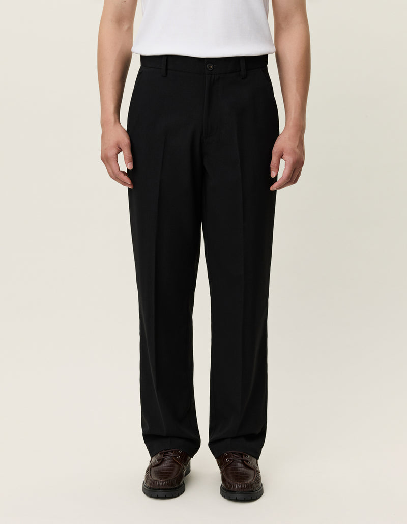 Como Light Twill Slacks - Black