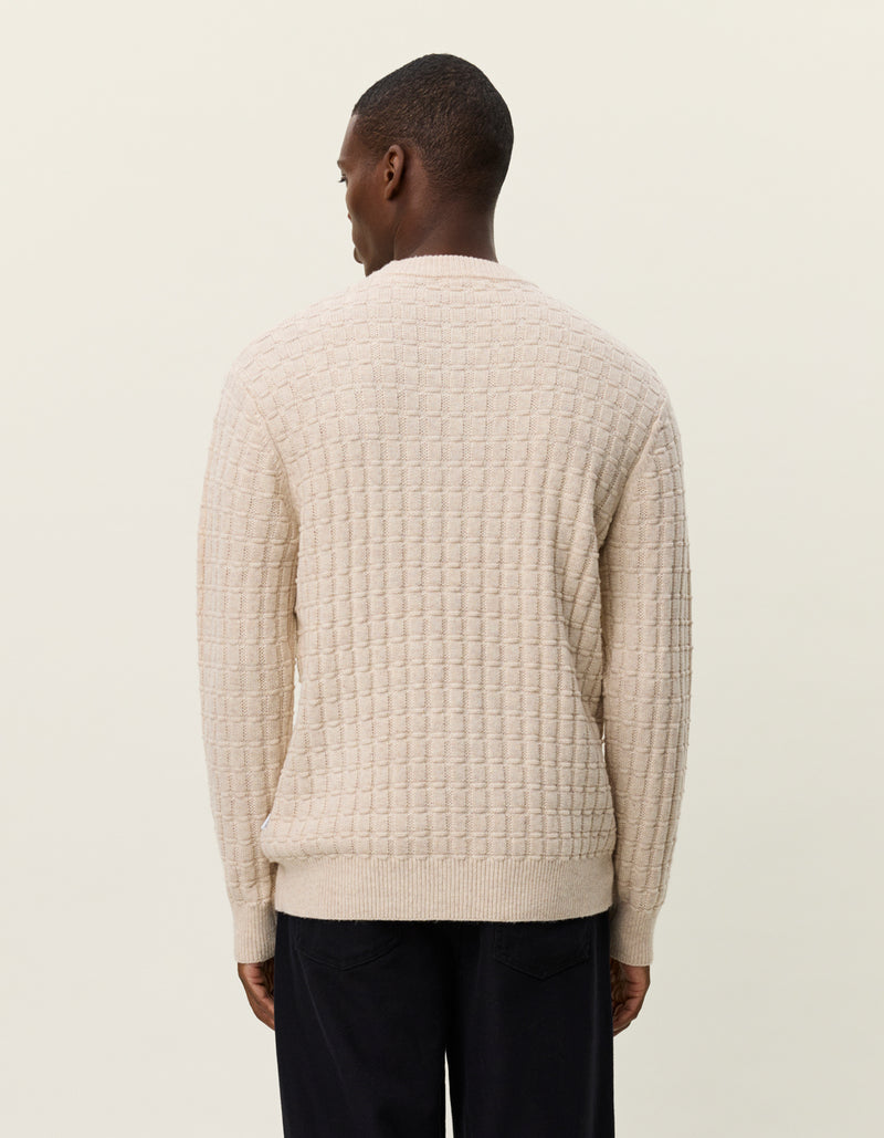 Gustav Squared Structure Knit - Light Sand
