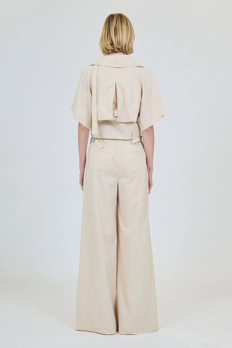 Axel Linen Top - Sand