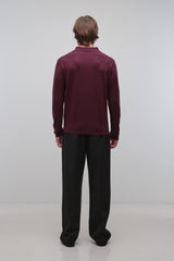 Reynolds Long Sleeve Polo - Fig - BLVD