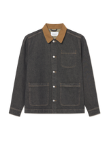 Layton Denim Overshirt - Black