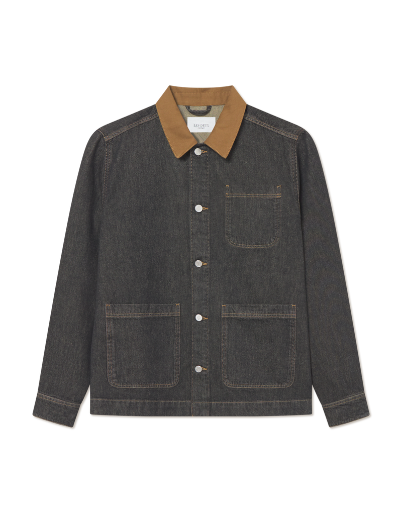 Layton Denim Overshirt - Black