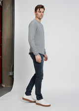 Haydon Jaspe Long Sleeve Tee - Grey/Ivory