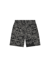 Palm AOP Shorts - Black - BLVD
