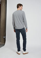 Haydon Jaspe Long Sleeve Tee - Grey/Ivory - BLVD