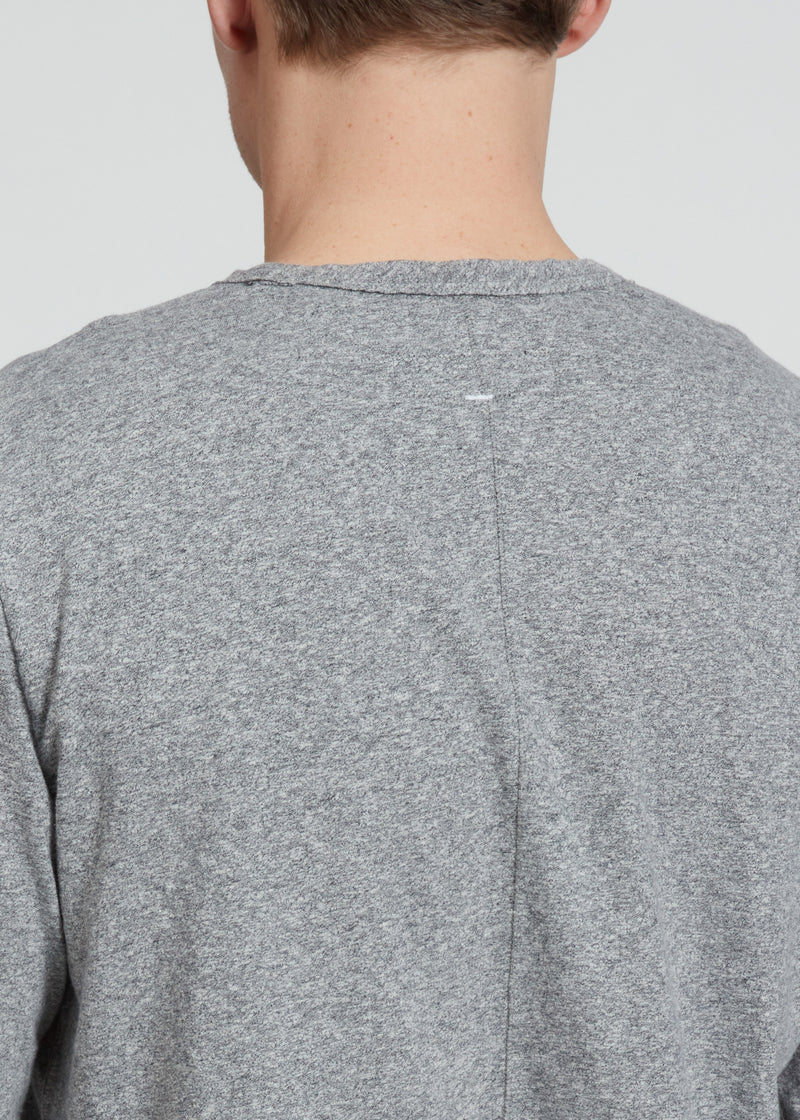 Haydon Jaspe Long Sleeve Tee - Grey/Ivory - BLVD