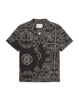 Palm AOP SS Shirt - Black - BLVD