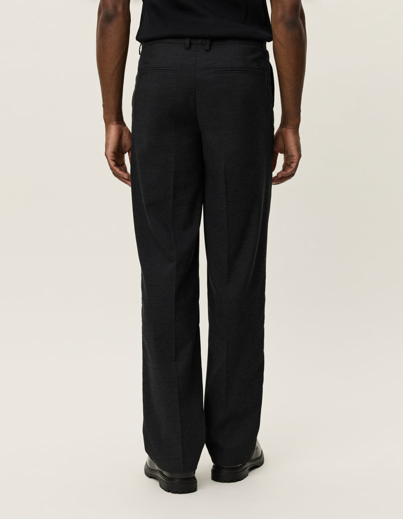 Como Slack Slub Suit Pants - Black
