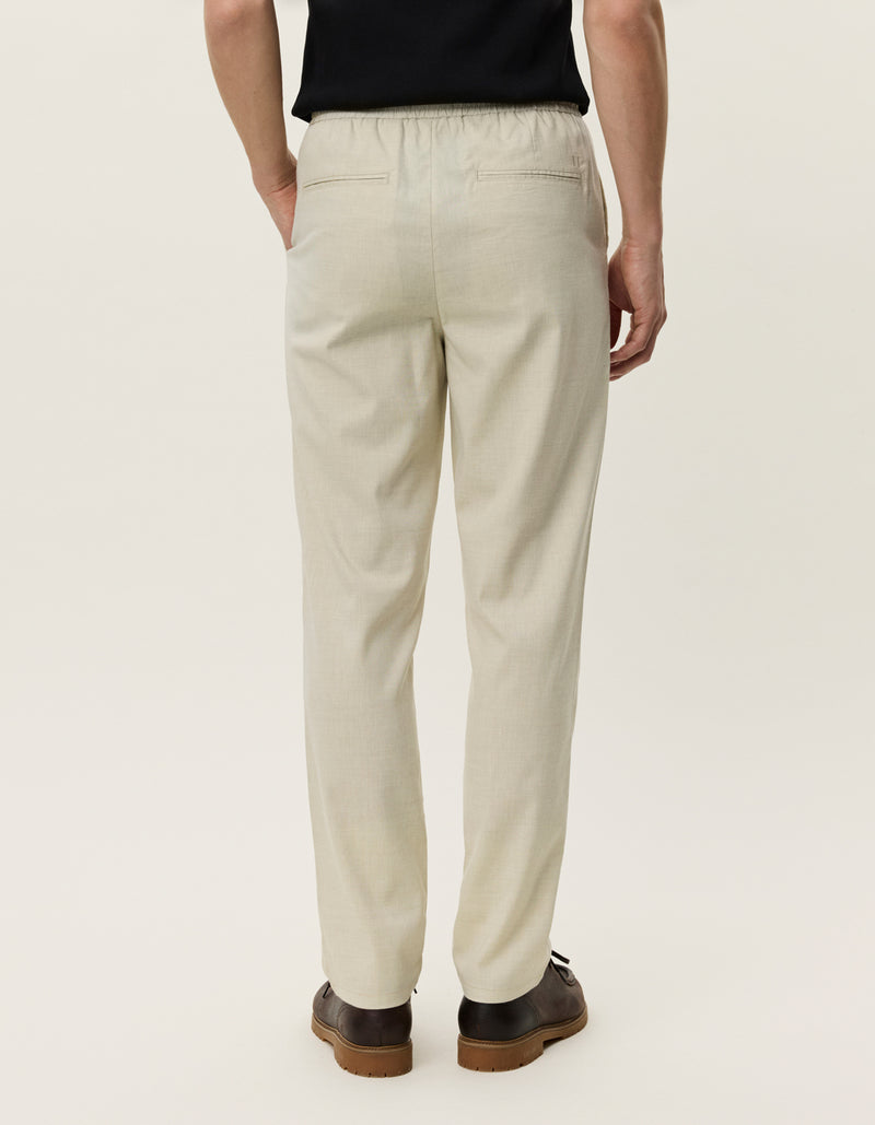 Como Tapered Slub Pants - Ivory