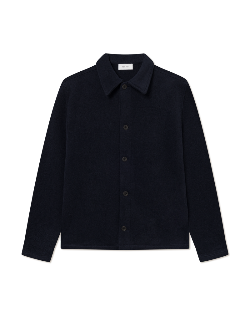 Maximilian Herringbone Coat - Black