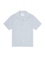 Lukas Stripe Cotton Linen SS Shirt - Allure - BLVD