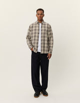 Kent Check Shirt - Ivory