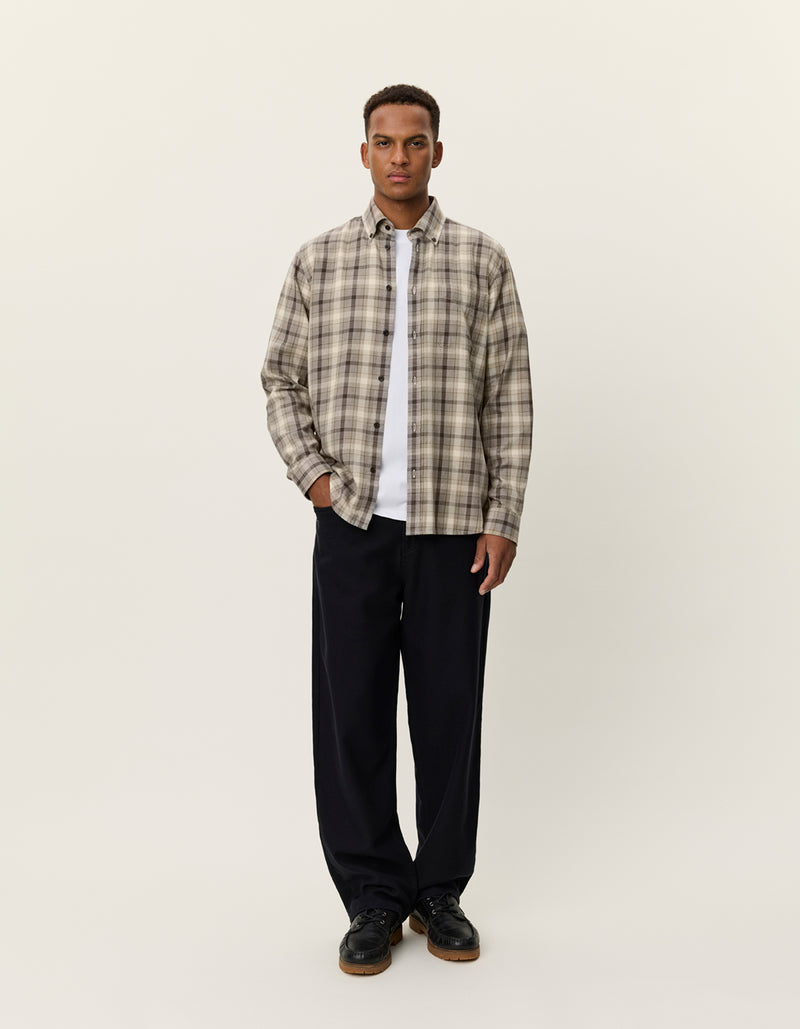Kent Check Shirt - Ivory