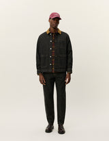 Layton Denim Overshirt - Black