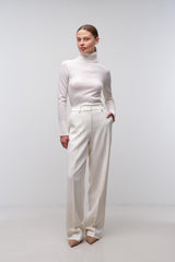 Kaia Straight Leg Pant - Ivory
