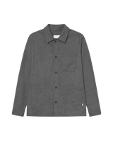 Layton Mouliné Overshirt - Grey