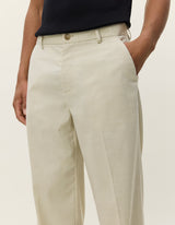 Como Slack Slub Suit Pants - Ivory