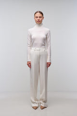 Kaia Straight Leg Pant - Ivory