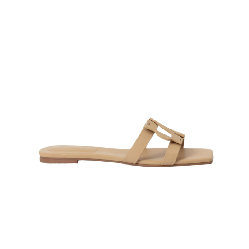 Monogram Sandal - Camel