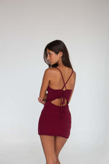 Nola Dress - Bordeaux