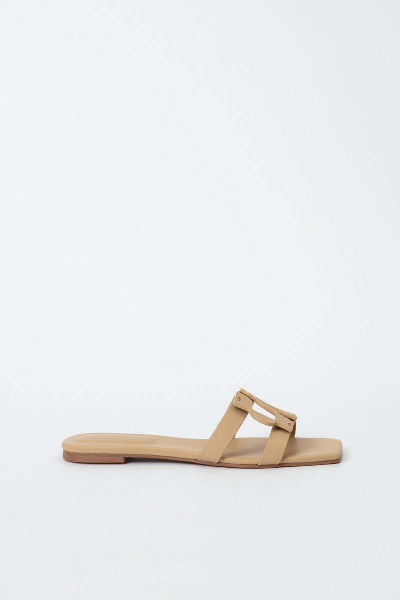 Monogram Sandal - Camel