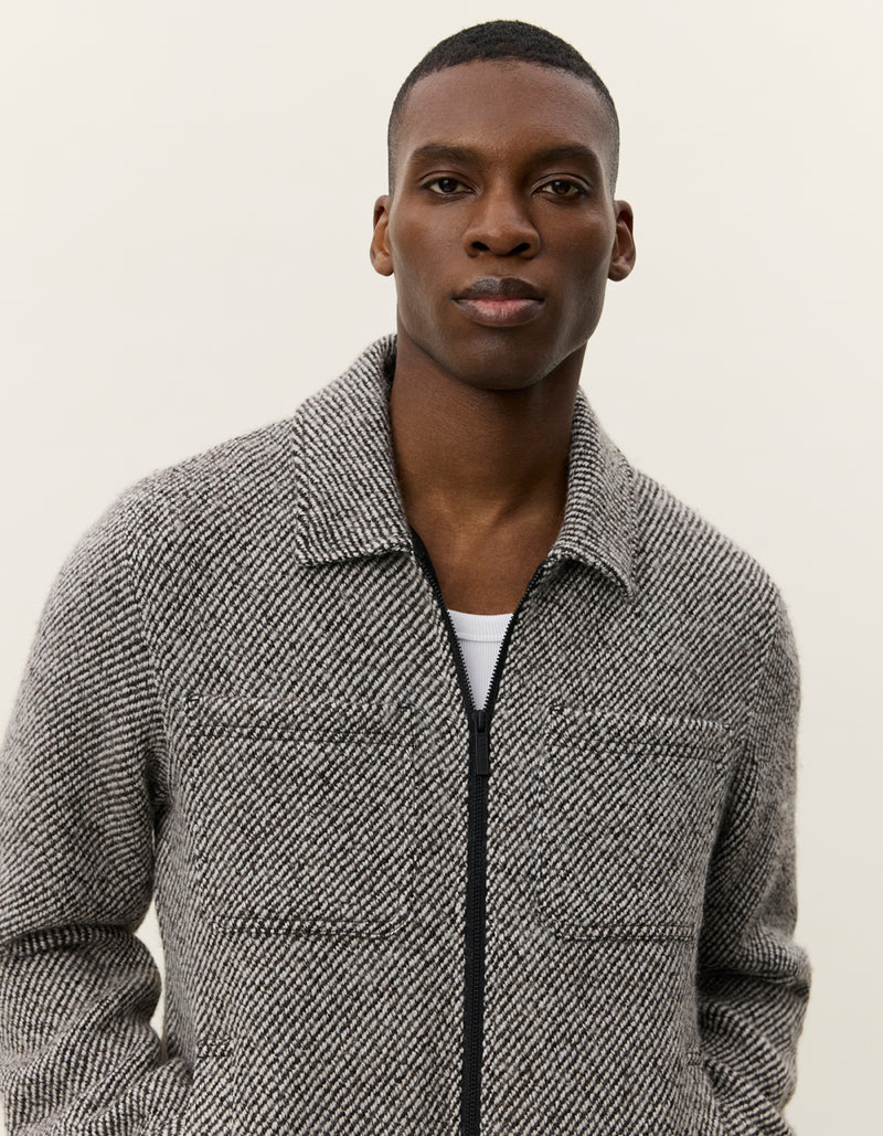 Marseille Twill Wool Jacket - Pepper