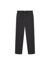 Como Tapered Textured Pants - Dark Grey