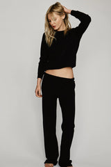 Straight Leg Sweatpant - Black