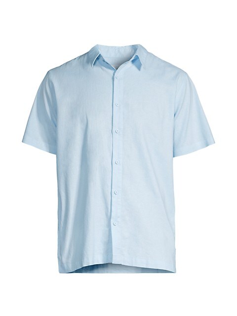 Stretch Linen SS Shirt - Blue Dream