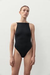 Square Neck One Piece - Black - BLVD
