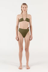 Defier Chain Bottom Bouclê - Olive