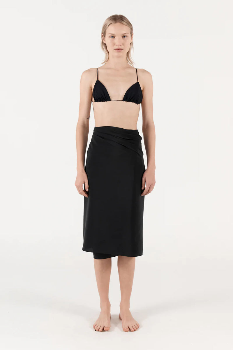 Silk Sarong - Black
