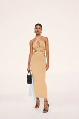 Aziza Knit Dress - Sand