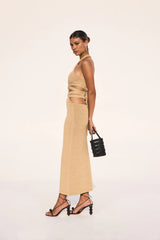 Aziza Knit Dress - Sand